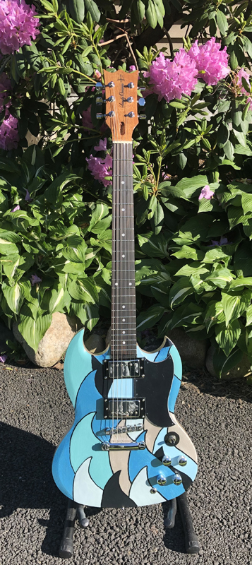 Sandy Oceania custom SG guitar 2