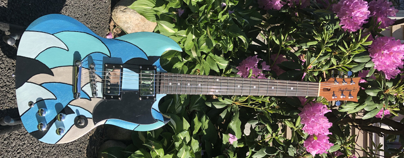 Sandy Oceania custom SG guitar 1