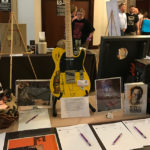 The Horror Show Axe sits proudly on the auction table at the Scares That Cares Charity Weekend.