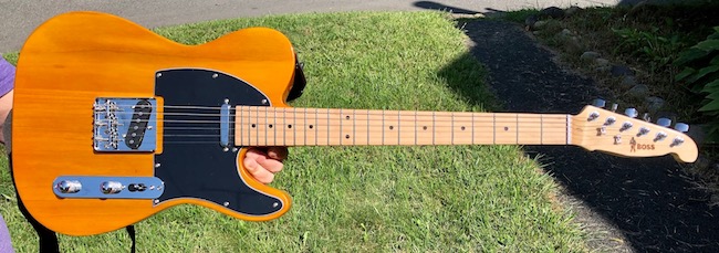 Springsteen replica guitar shot 3