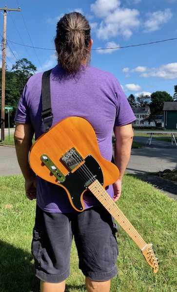 Springsteen replica guitar shot 2