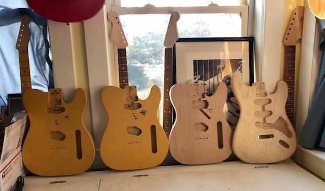 Nash unboxing guitar bodies