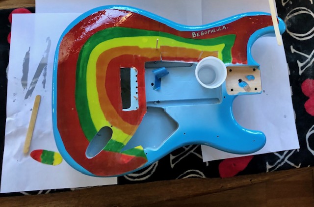 Rocky replica guitar top